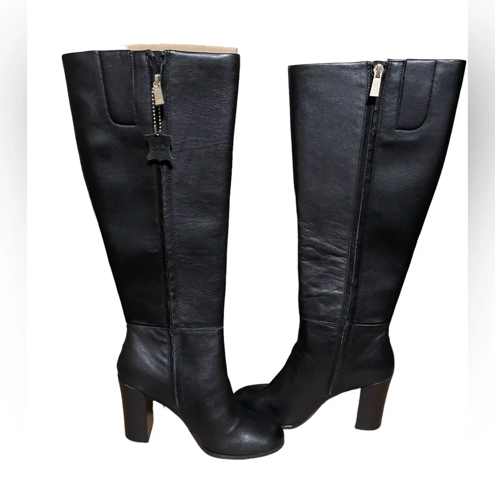 NWOT KENNETH COLE Women's Justin High Block-Heel Boots Sz 6.5M